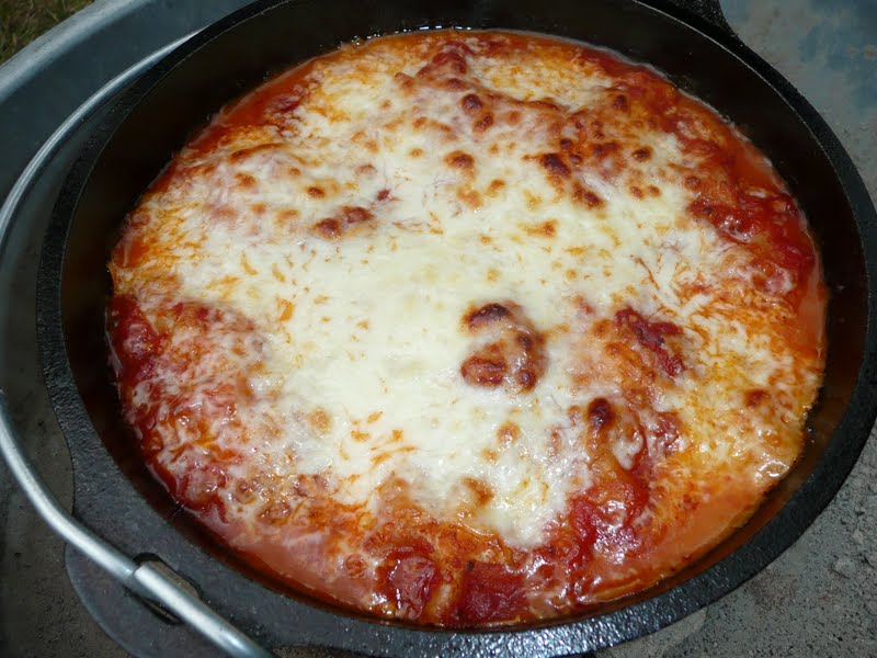 Everyday Dutch Oven Shortcut Lasagna