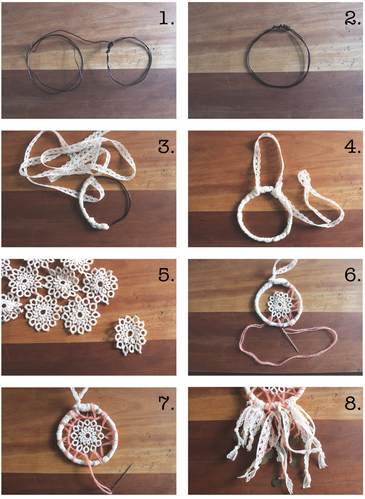 mini dream catcher diy