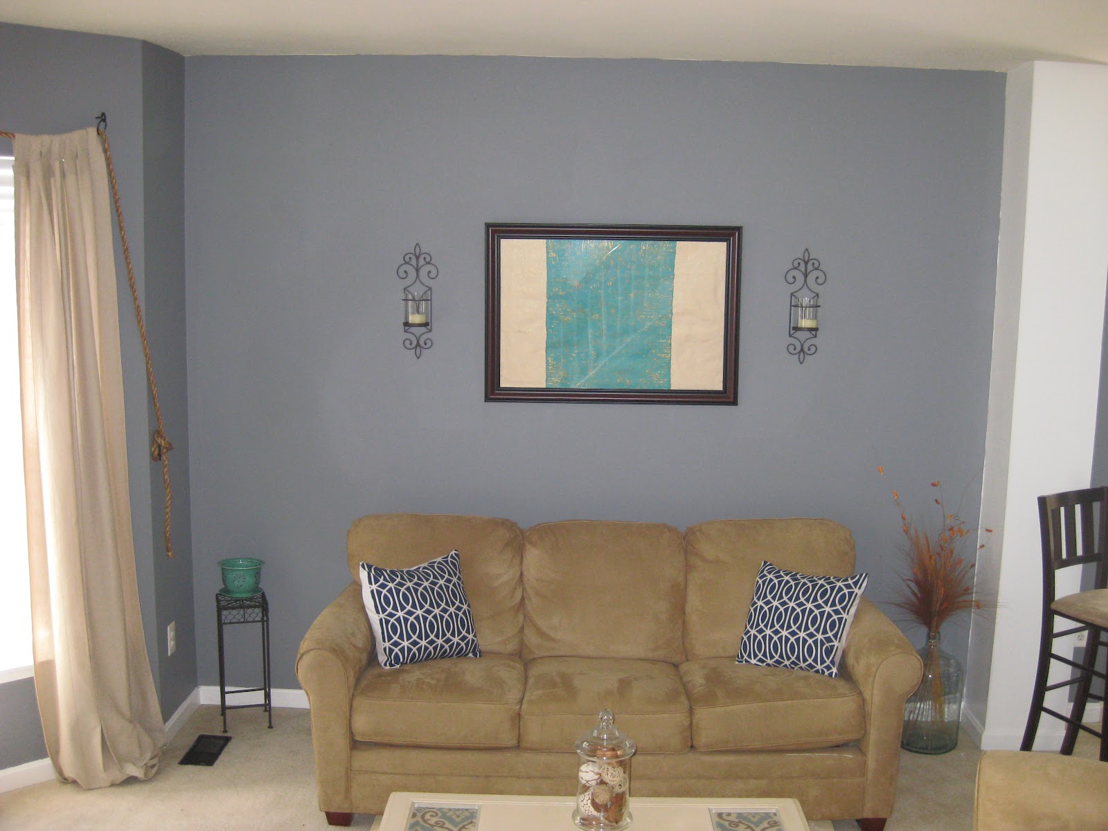 Our Pinteresting Family: Framed Out Living Room Wall by Amy & Chris