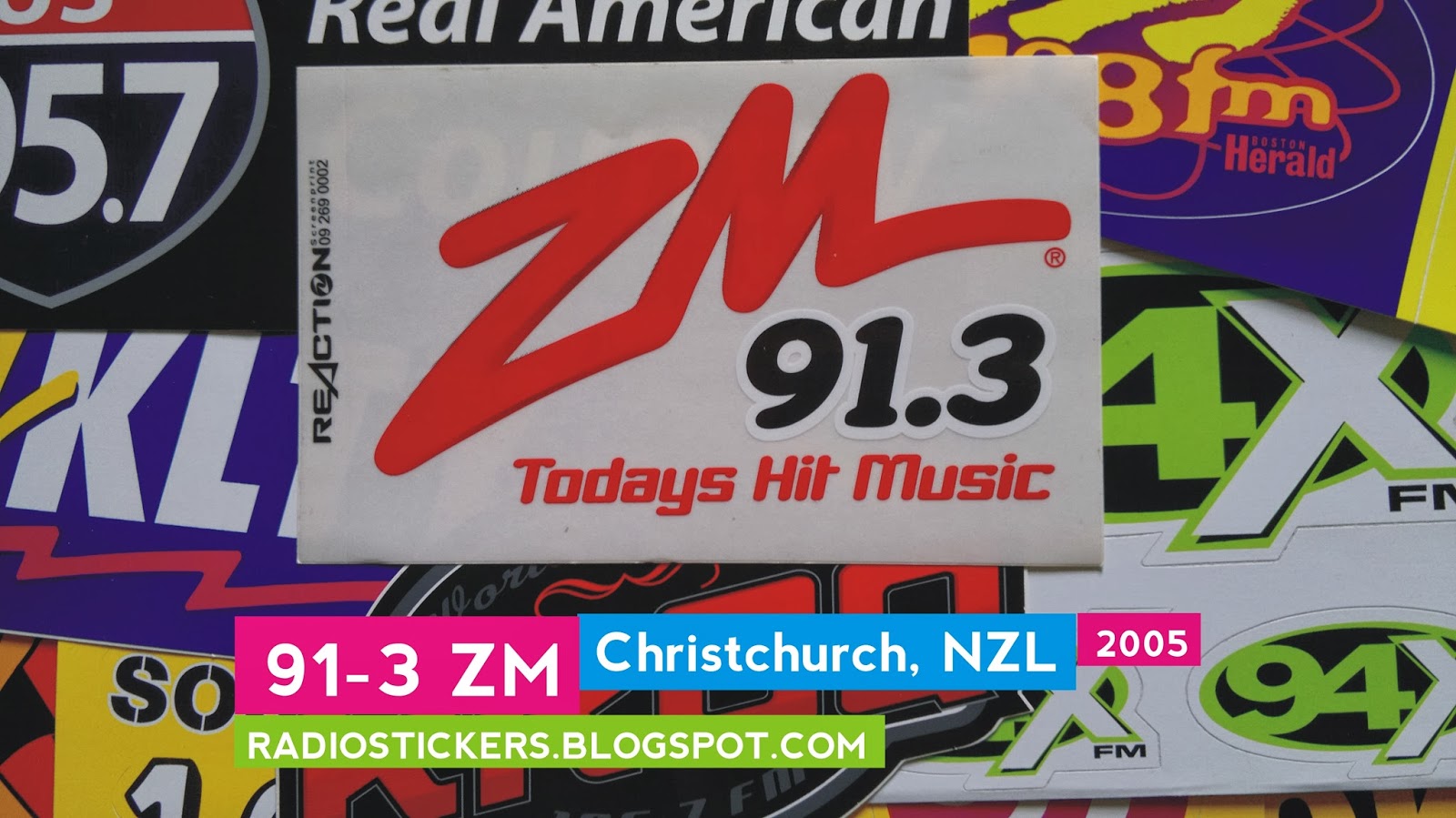 RADIO station stickers... and more! ZM Network, New Zealand (20012012)