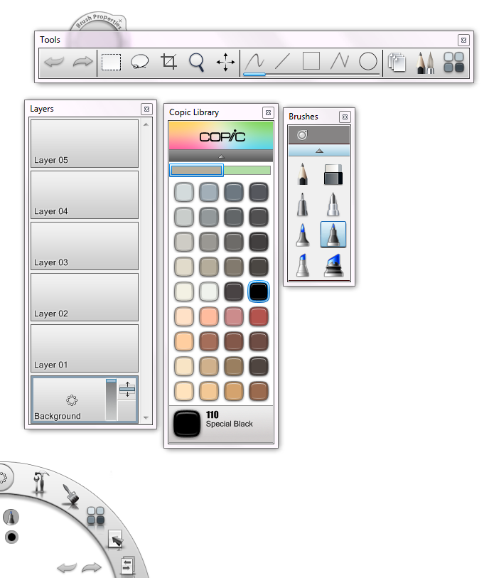 First attempt & minireview of Autodesk Sketchbook Copic Edition