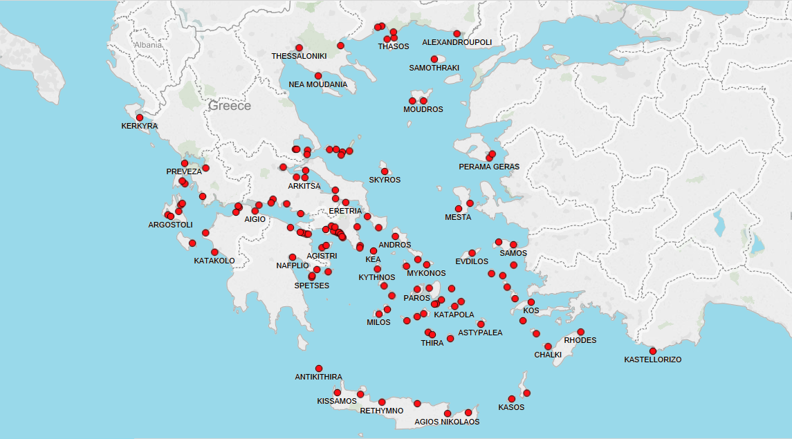 PORTS IN GREECE