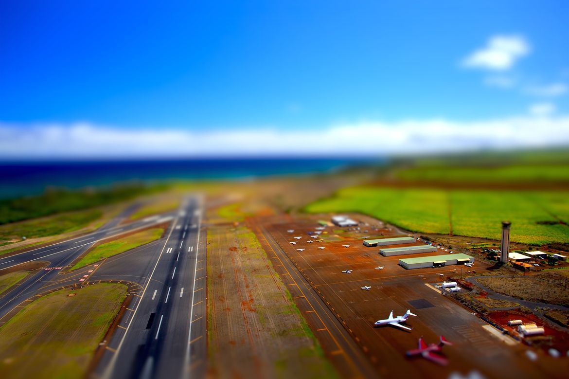 12. Kahului Airport Tilt Shift by Dustin McGrew 12. Kahului Airport Tilt Shift by Dustin McGrew