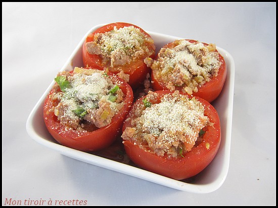 tomates farcies chair à saucisse