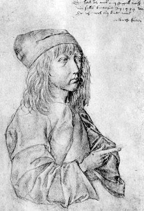 AUTORRETRATO DE ALBERTO DURERO DE NIÑO Autorretrato de Alberto Durero de niño