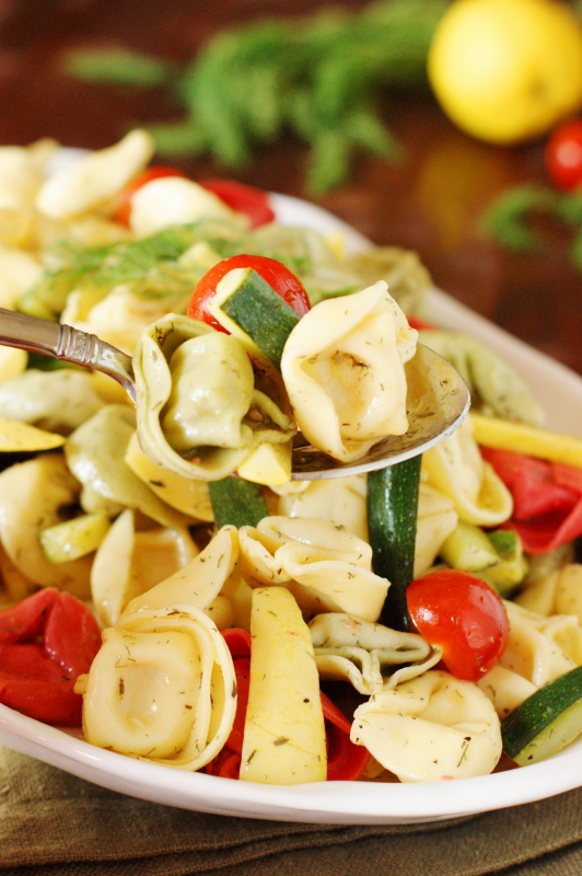 Summer Vegetable Tortellini Salad The Kitchen is My Playground