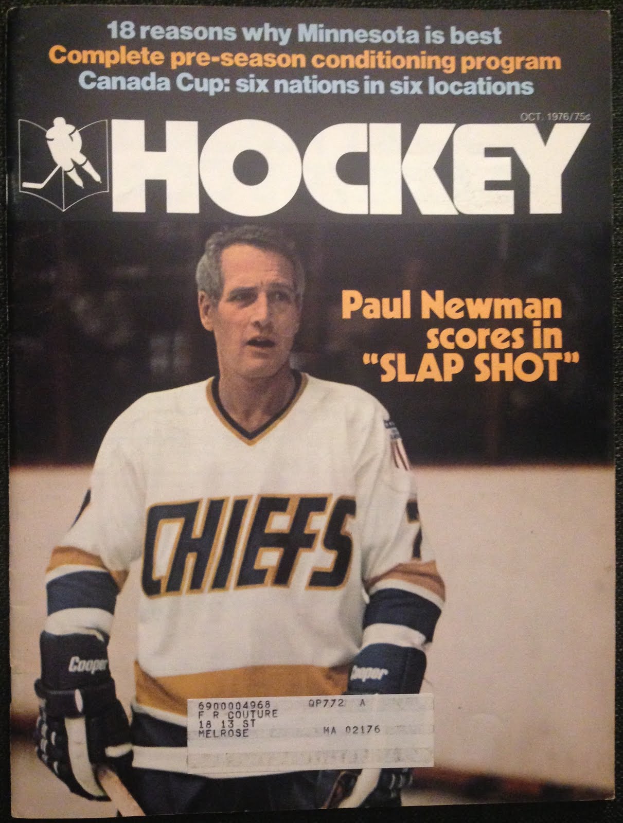 Reggie Dunlop Charlestown Chiefs Jersey Slap Shot Paul Newman