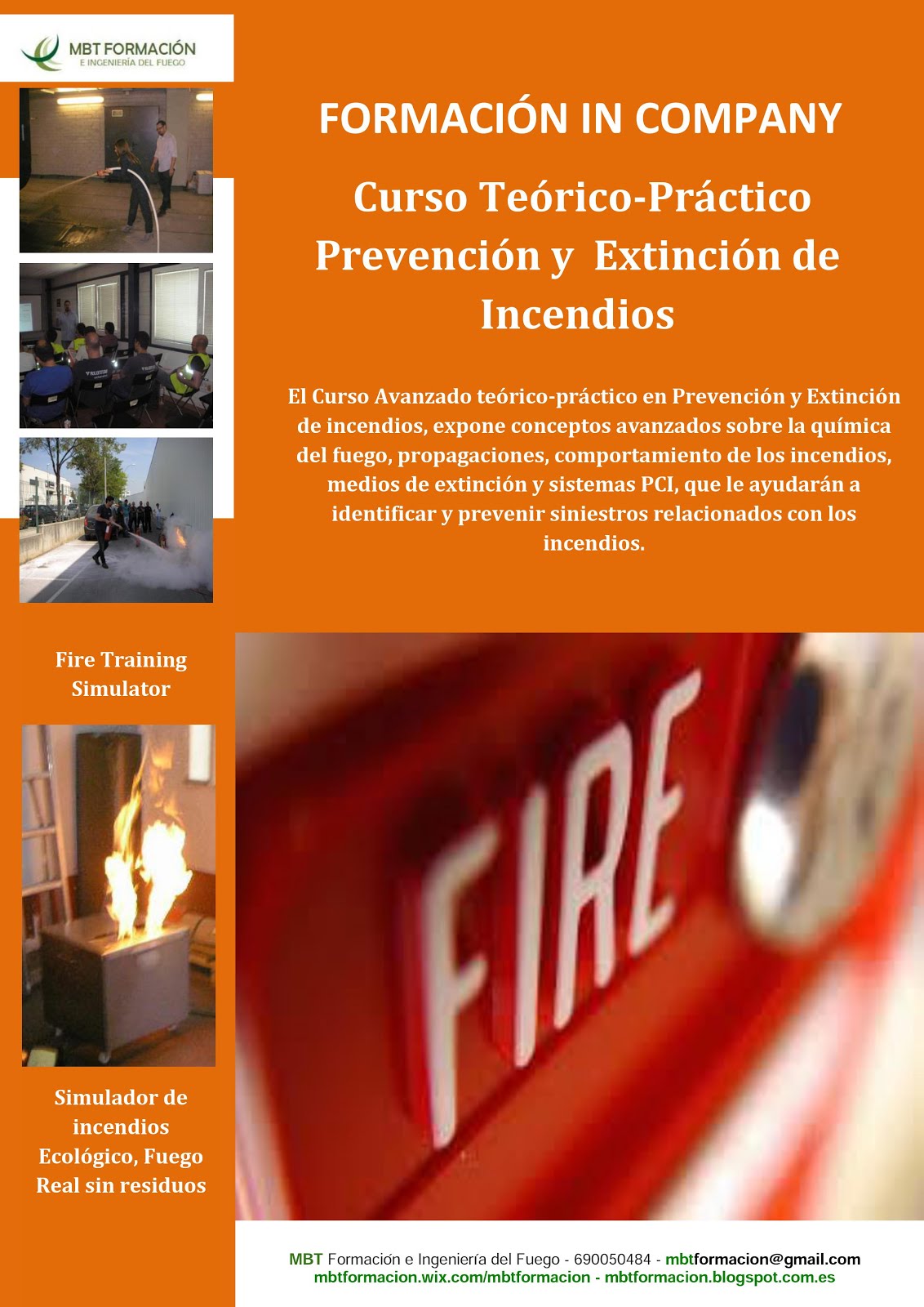 Formación In-Company Manejo de Extintores y BIE´s