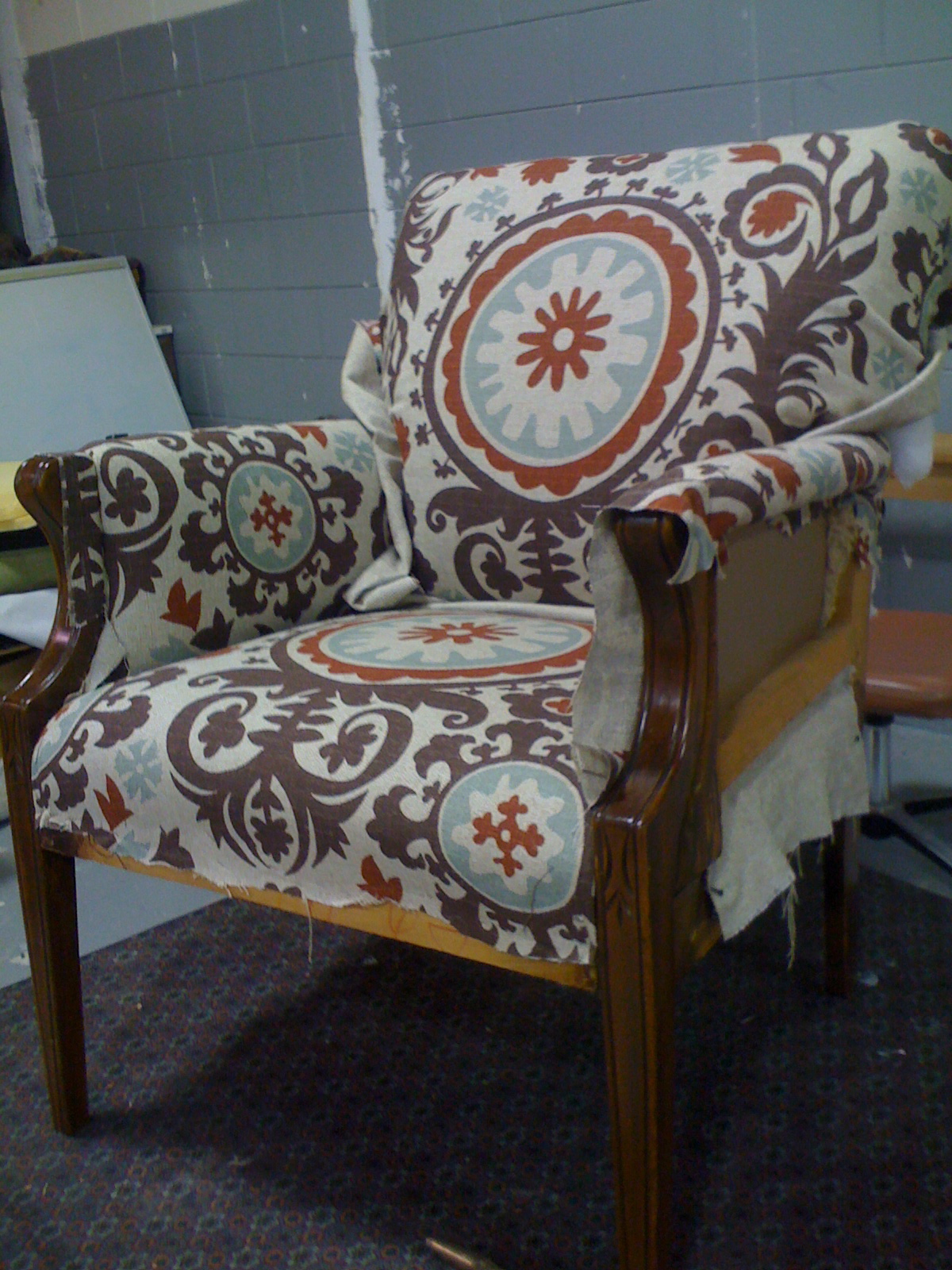 furniture {reincarnated} How to Reupholster an Armchair