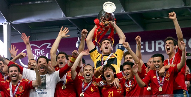 España campeón de la Eurocopa 2012 LIGA ESPAÑOLA 2016 el mejor fútbol