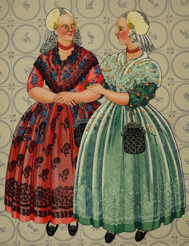 FolkCostume&Embroidery Costume of Fryslân or Friesland, land of the