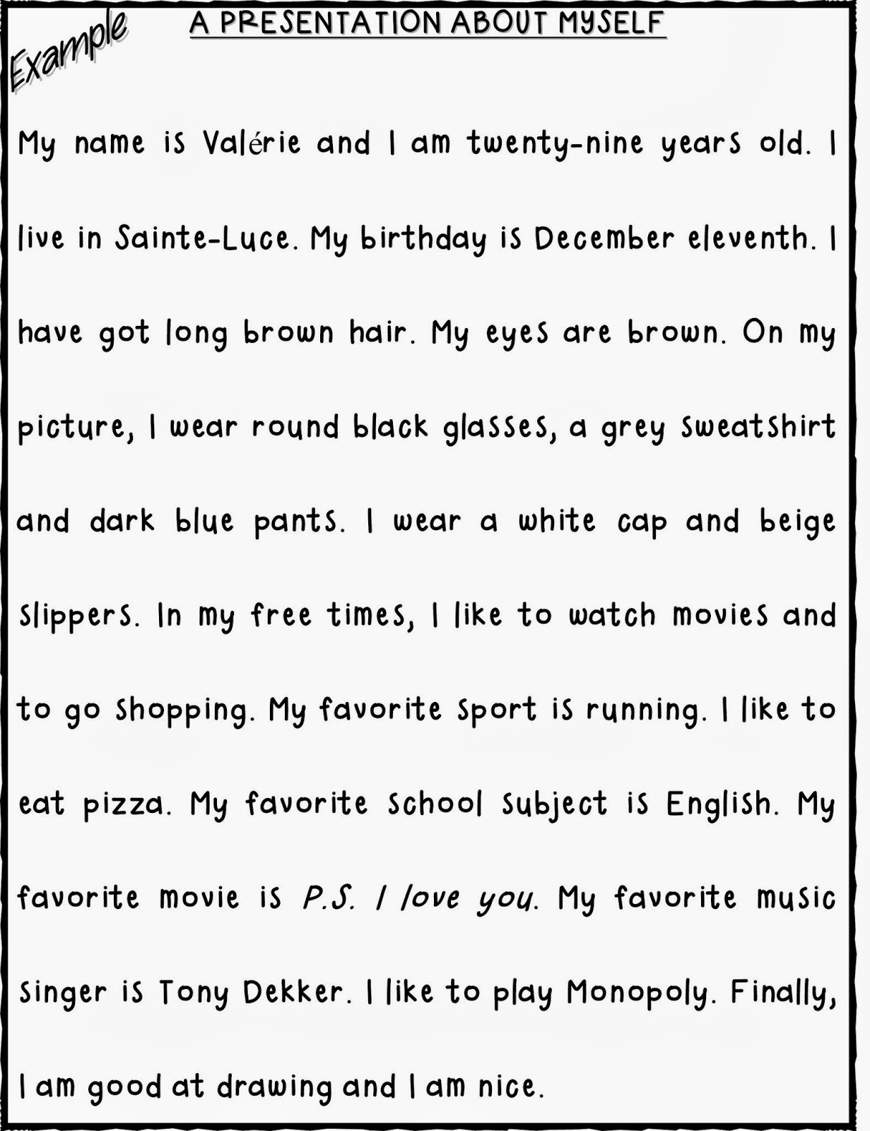descriptive essay examples myself Descriptive essay narrative essay 2 page essy about a superero essays biographical examples essays consumer to convice to buy a describing myself essay sample. descriptive essay examples myself Descriptive essay narrative essay 2 page essy about a superero essays biographical examples essays consumer to convice to buy a describing myself essay sample.