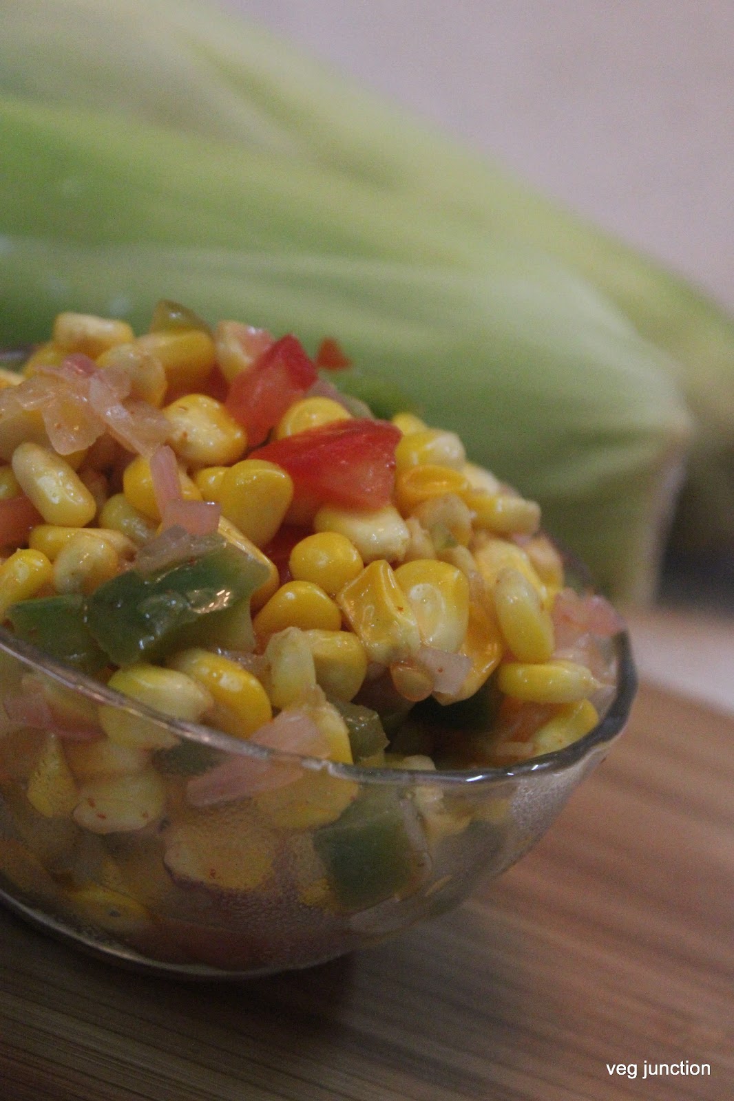 Burnt sweet corn salad Veenas Vegnation