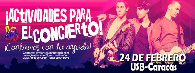 Actividades para el concierto de los Jonas en Caracas 24/02‏