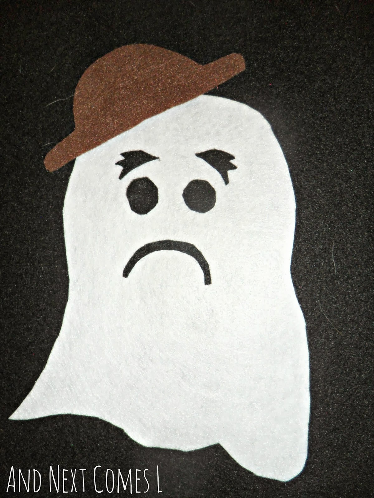 Make a Ghost Felt Board Activity And Next Comes L
