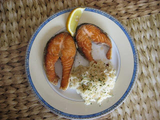 Salmón A La Plancha Con Arroz
