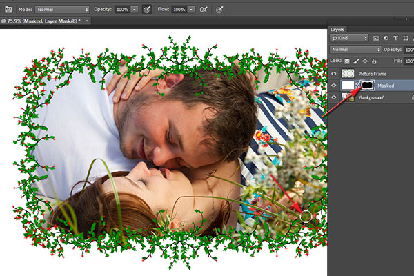 Enhance layer mask using Brush Tool Enhance layer mask using Brush Tool