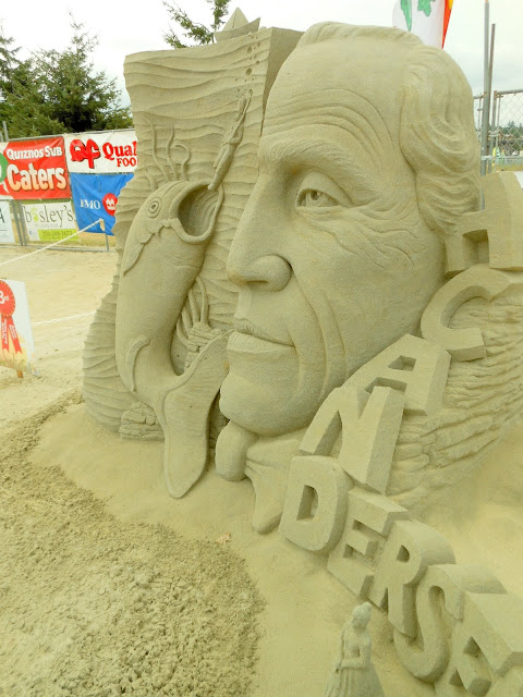 Sand Sculpting Competition & Exhibition in ParksvilleMy personal favourite: a tribute to Hans Christian Andersen