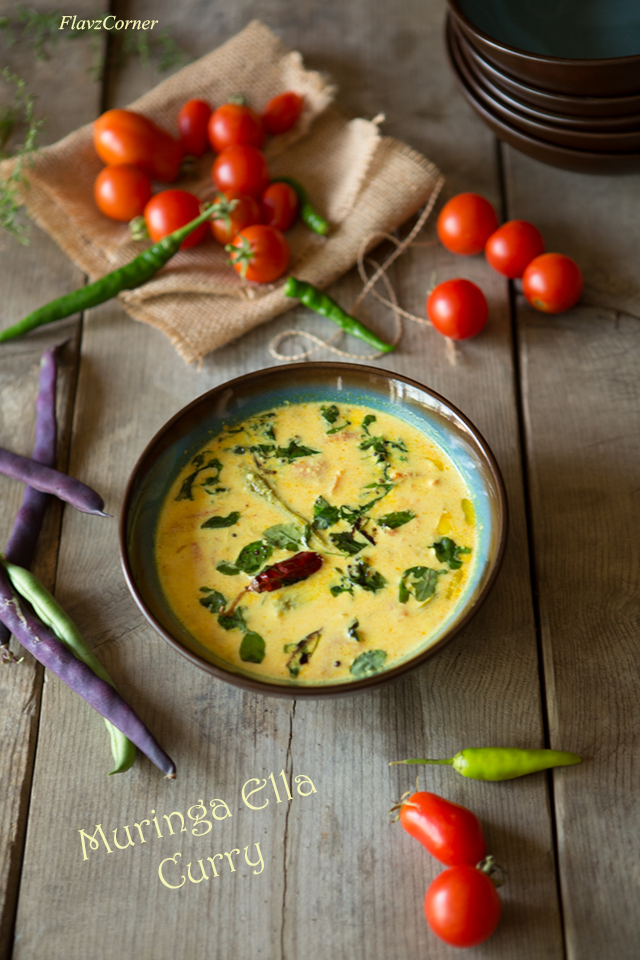 Tempered Yogurt With Tomatoes, DrumSticks and DrumStick Leaves