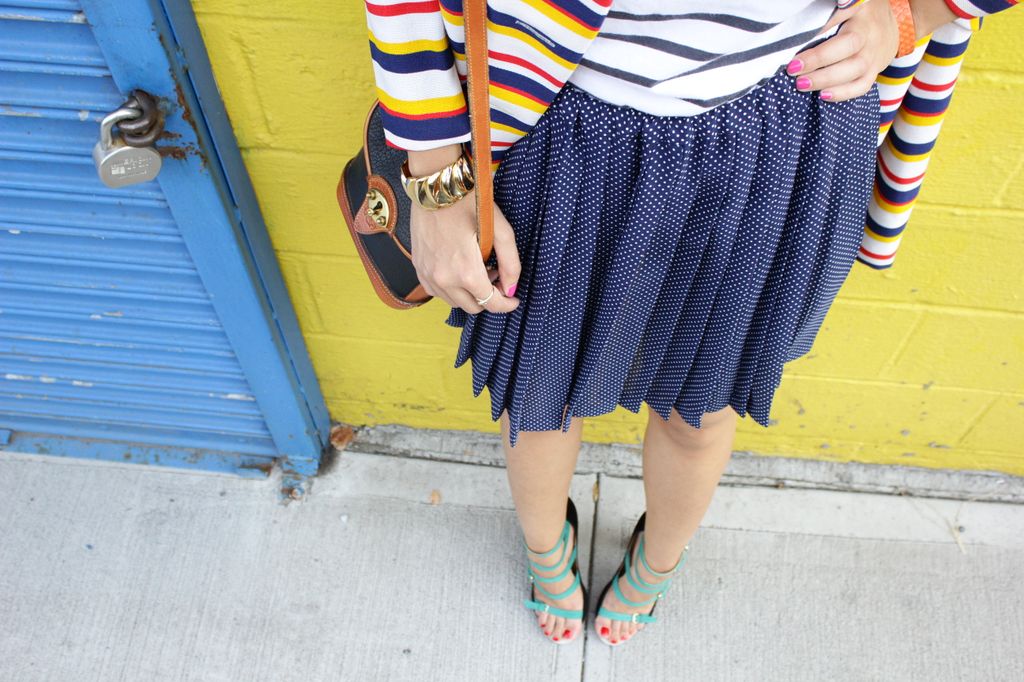 A mismatched outfit that actually looks nice. spirit and field day