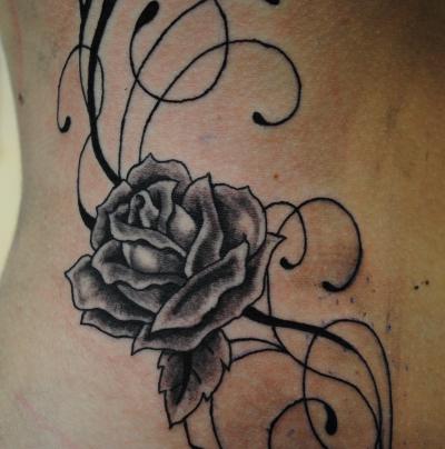 1990tattoos Rose Tattoos On Hips