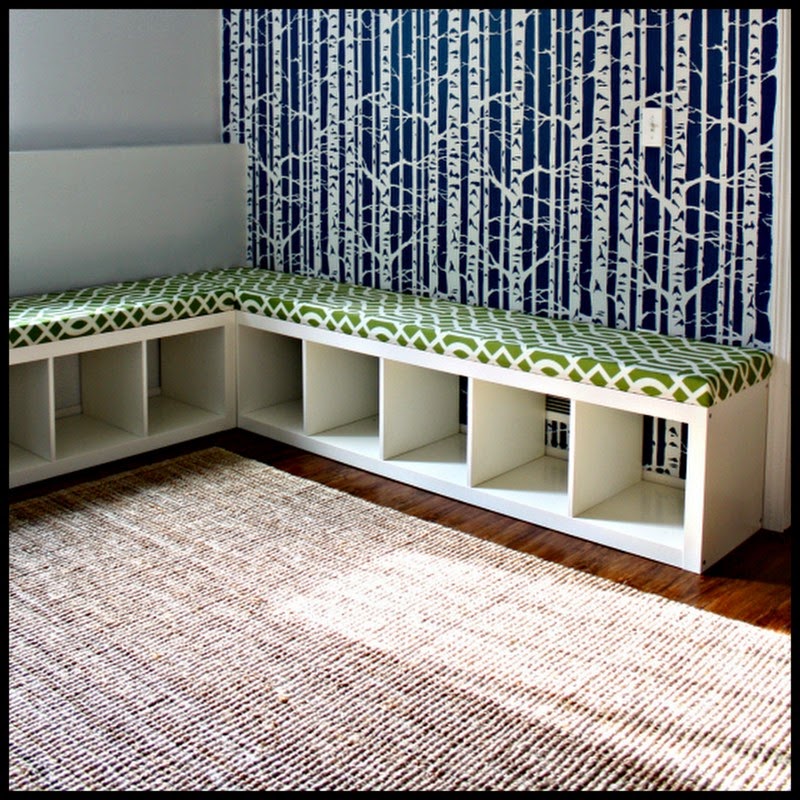 Dollar Store Crafter Bookshelves Storage Benches