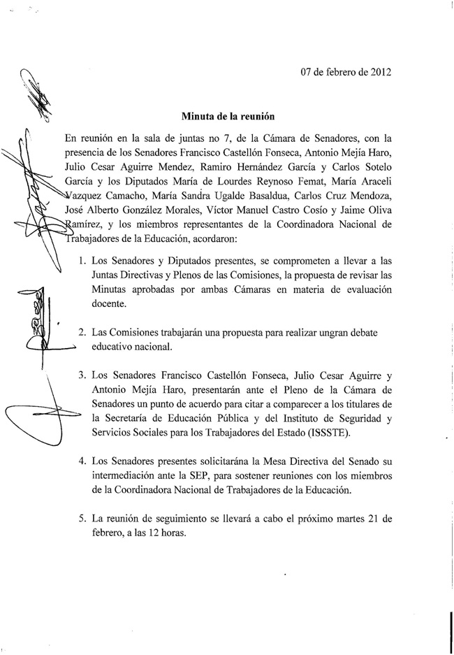 ejemplos de minutas de reuniones