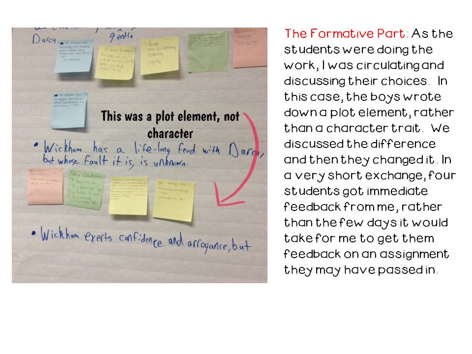 Chart Paper, Postits and Formative Assessment Learning in Room 213