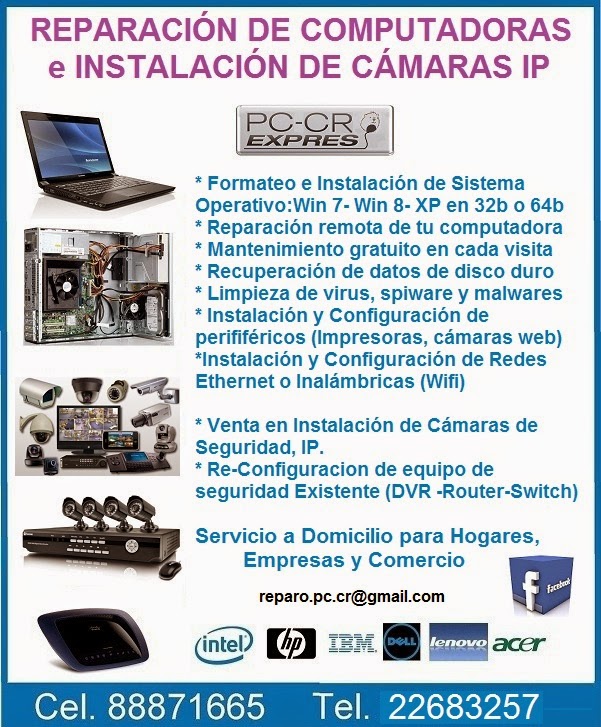 Reparacion de computadoras a domicilio