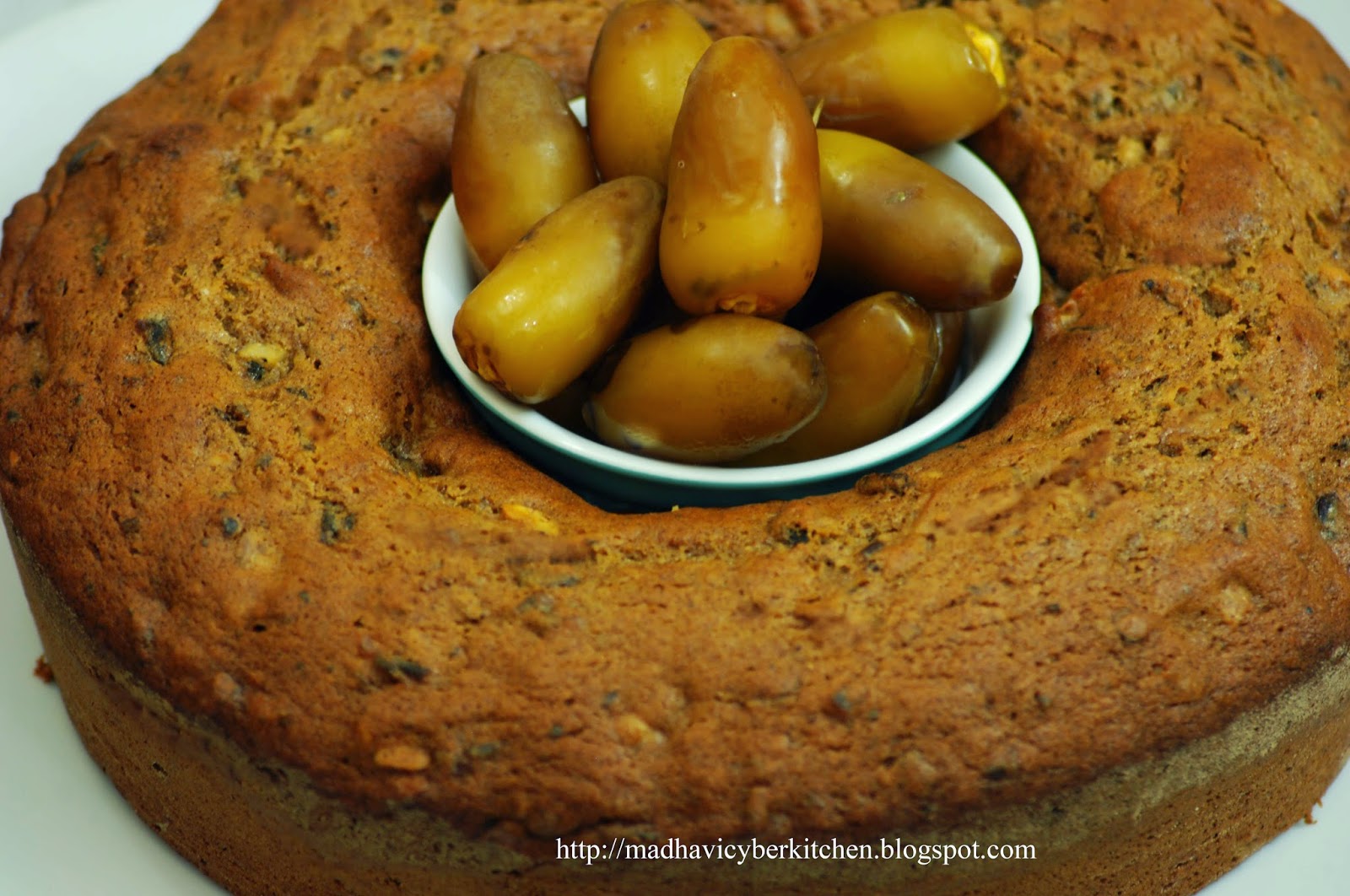 Madhavi's Cyber Kitchen Dates Cake