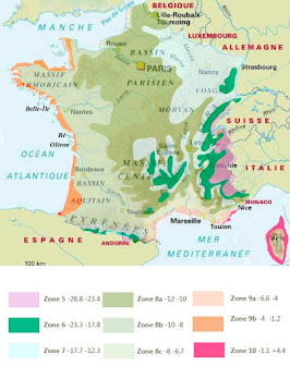 Zones de rusticité en France