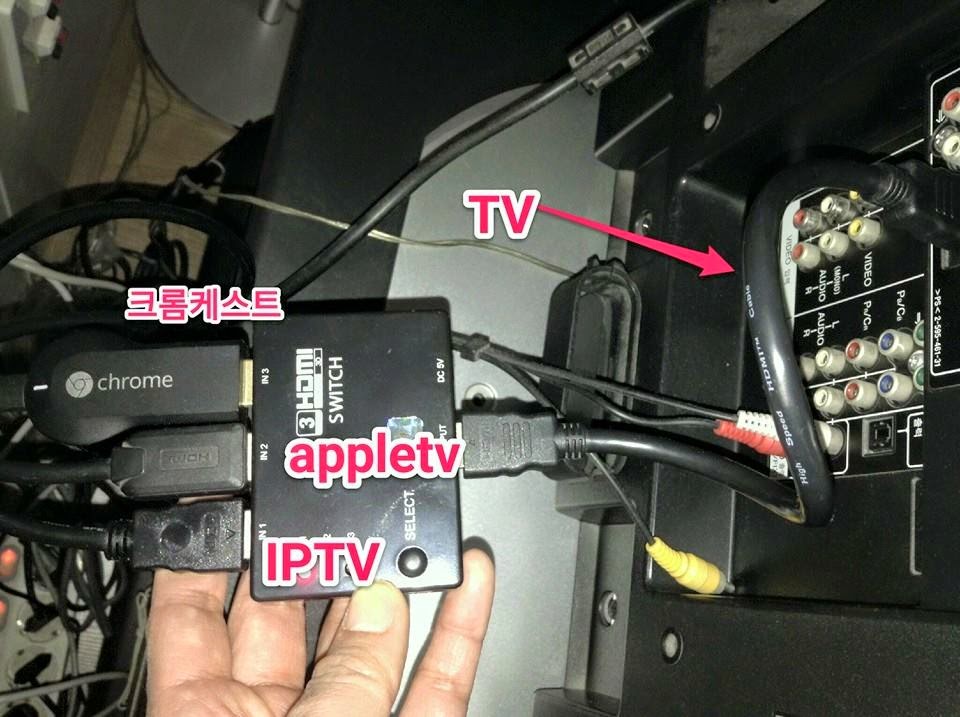 [사용기] 3 포트 HDMI 허브 (스위치) 사용기크롬캐스트/애플TV/IPTV를 TV에 동시에 연결