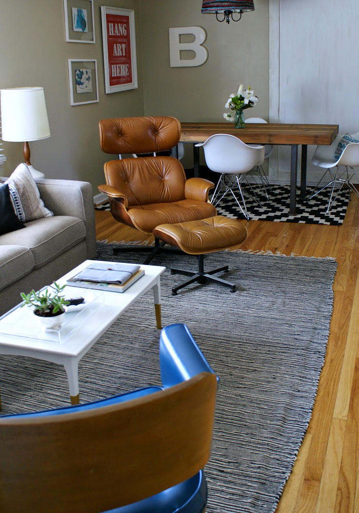 modern eclectic living room makeover