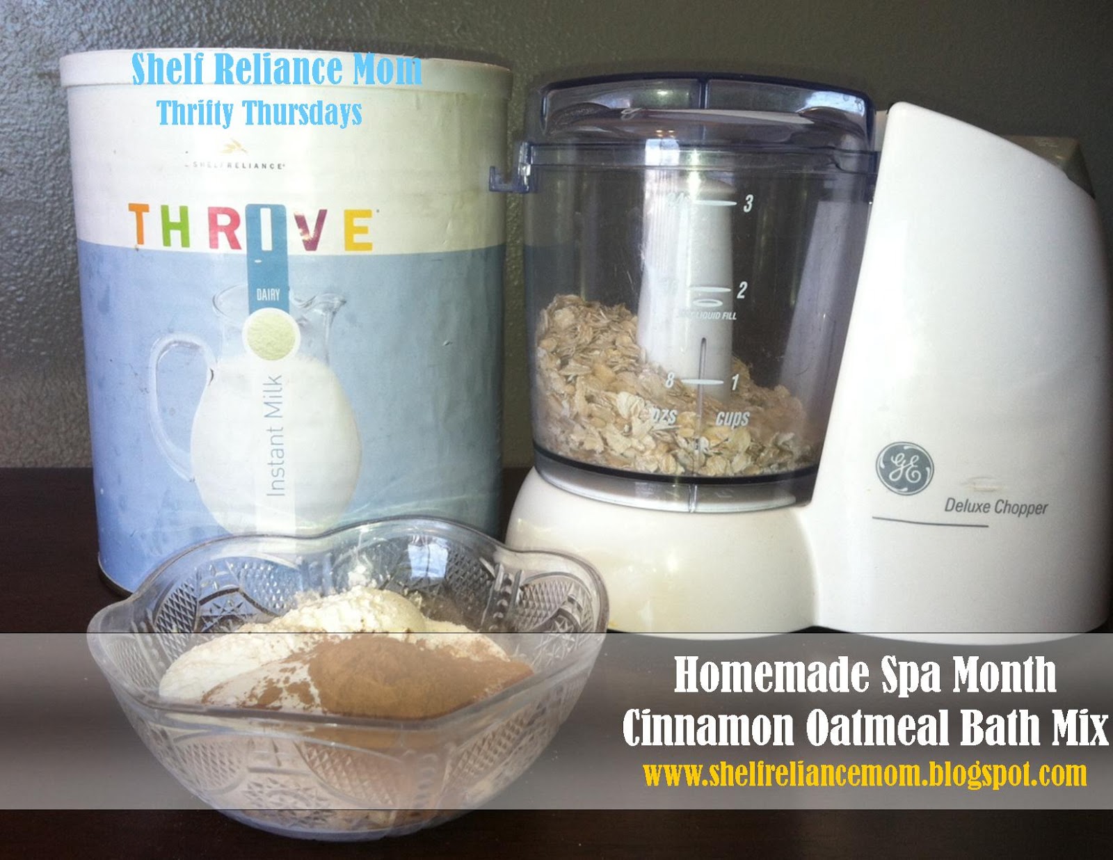 Shelf Reliance Mom Cinnamon Oatmeal Bath Soak Thrifty Thursdays