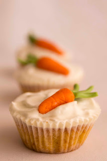 Cupcakes de zanahoria y nata