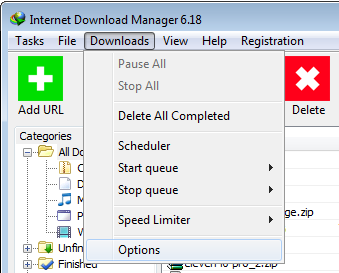 Downloads Options Downloads Options