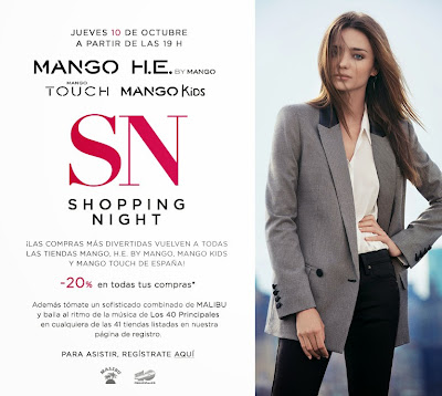 MANGO SHOPPING NIGHT OCTUBRE 2013 MANGO SHOPPING NIGHT OCTUBRE 2013