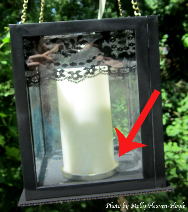 Shades Of Tangerine Picture Frame Lantern (DIY) Woodland Wedding