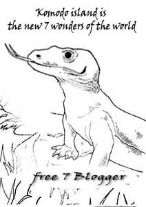 komodo dragond cartoon design character