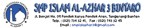 Website SMP Islam Al-Azhar 3 Bintaro