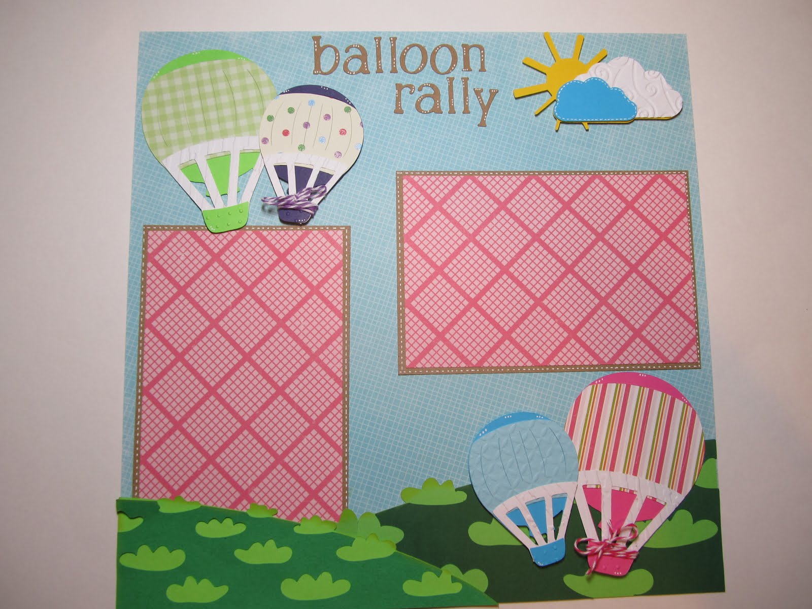 Creative Cricut Designs & More.... Balloon Rally Scrapbook Layout