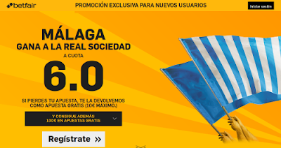 betfair Malaga gana Real Sociedad super cuota 6 Liga España 3 octubre betfair Malaga gana Real Sociedad super cuota 6 Liga España 3 octubre