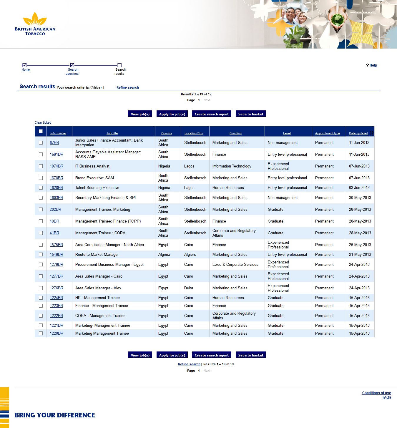 British American Tobacco Bangladesh Jobs Search 2013 Jobs City Today 2017