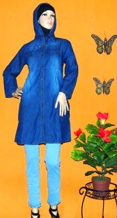 Blouse Jeans Fashion Panjang AJ939 Blouse Jeans Fashion Panjang AJ939