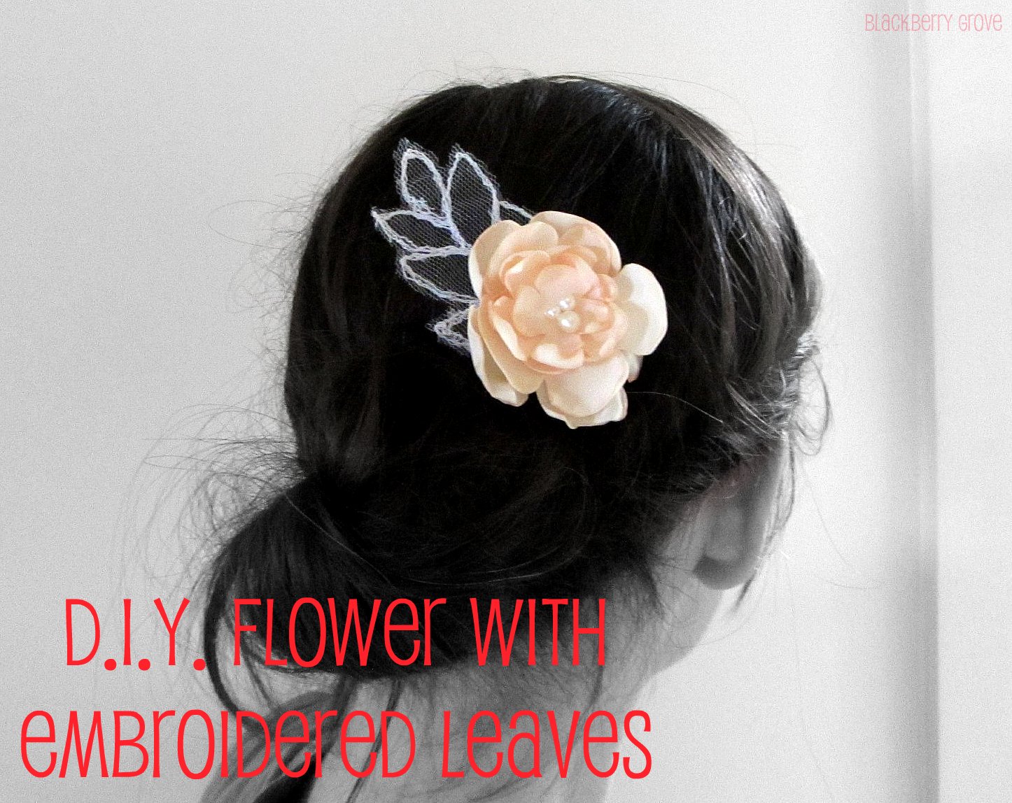 The Bumbling Bee D.I.Y. fabric flower hair accessory...