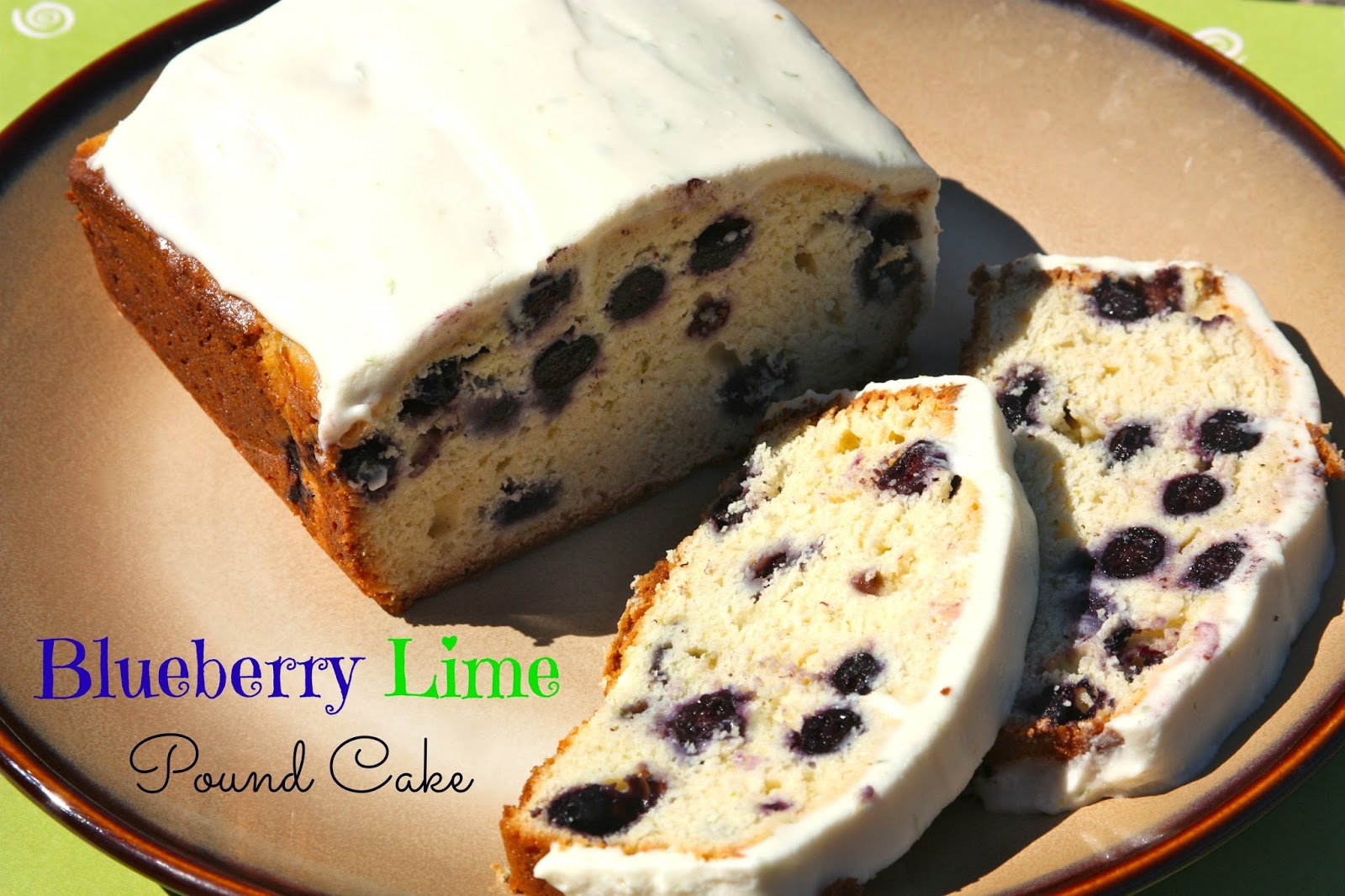 Blueberry Lime Pound Cake {recipe} Kiki & Company