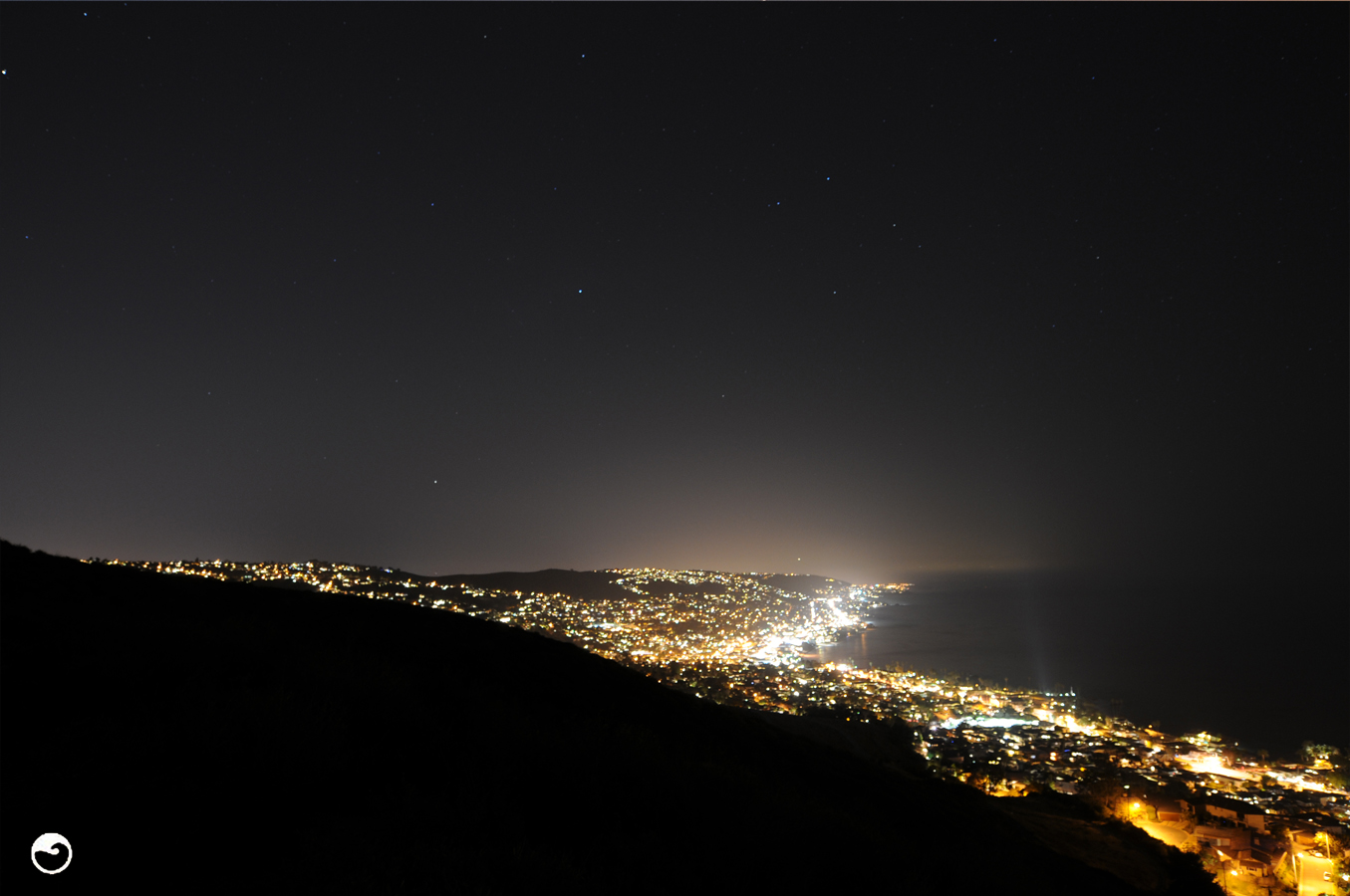 SEAN TINER: Laguna Beach at Night