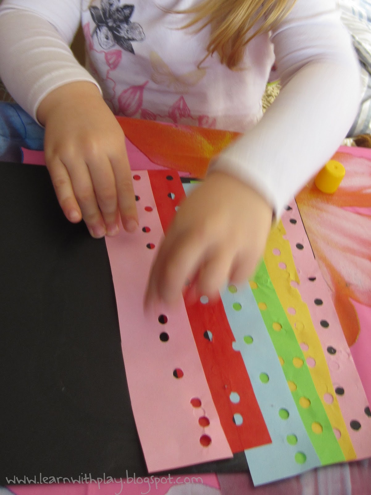 Learn with Play at Home Hole Punch Art