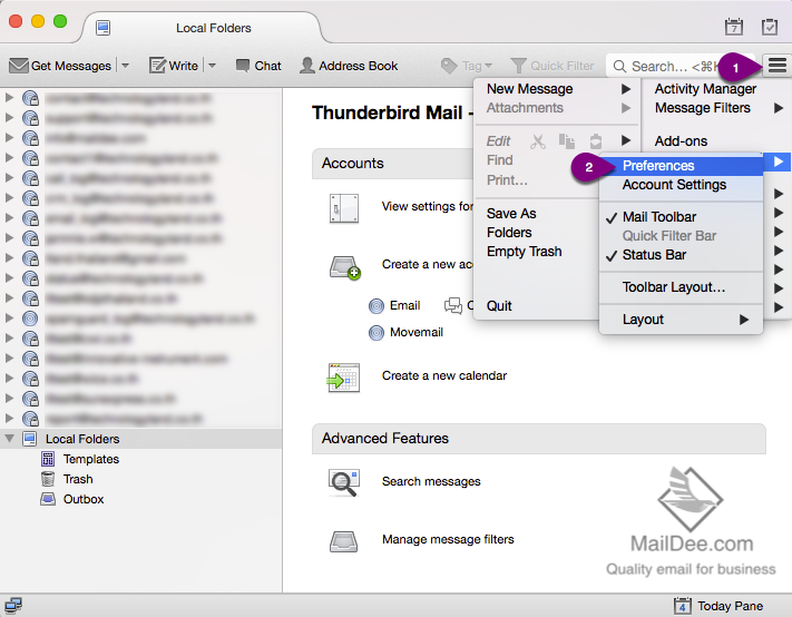 Technology Land Co., Ltd. [Thunderbird] การตั้งค่า Message Alert ใน