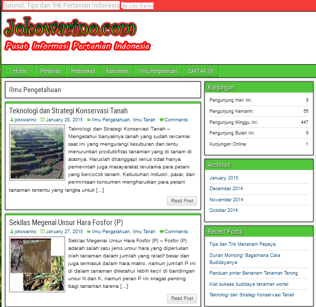  Jokowarino.com Tempat Berbagi Informasi Mengenai Pertanian Indonesia 